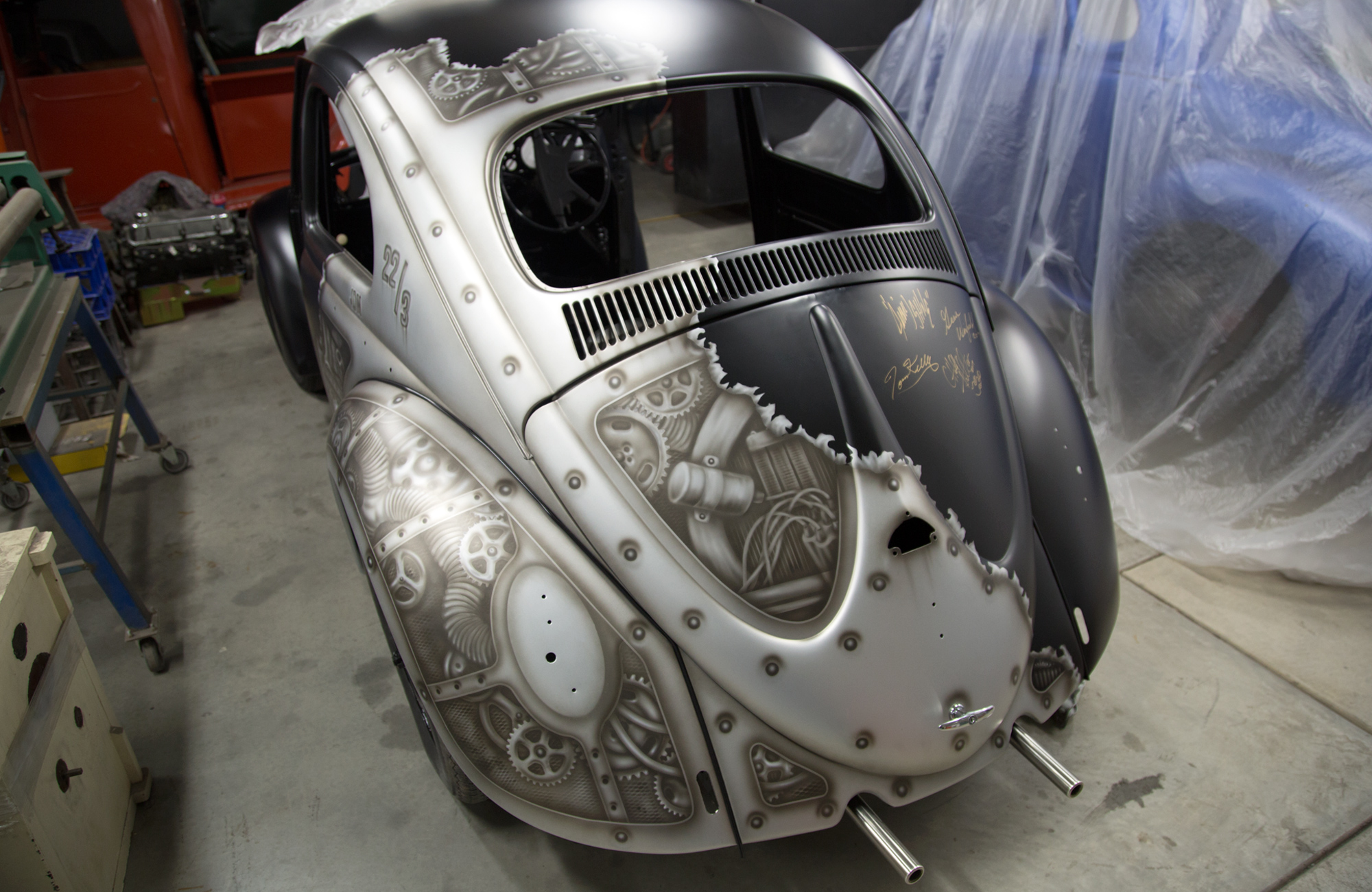 decreate-dave-kaziro-news-0074-58-vw-beetle-steampunk-handpaint-airbrush-custom-paint-